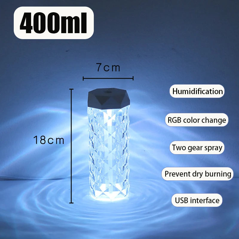 Transform Your Space with the 400ML USB Air Humidifier &amp; Aroma Diffuser - Perfect for Home, Car, and Bedroom!