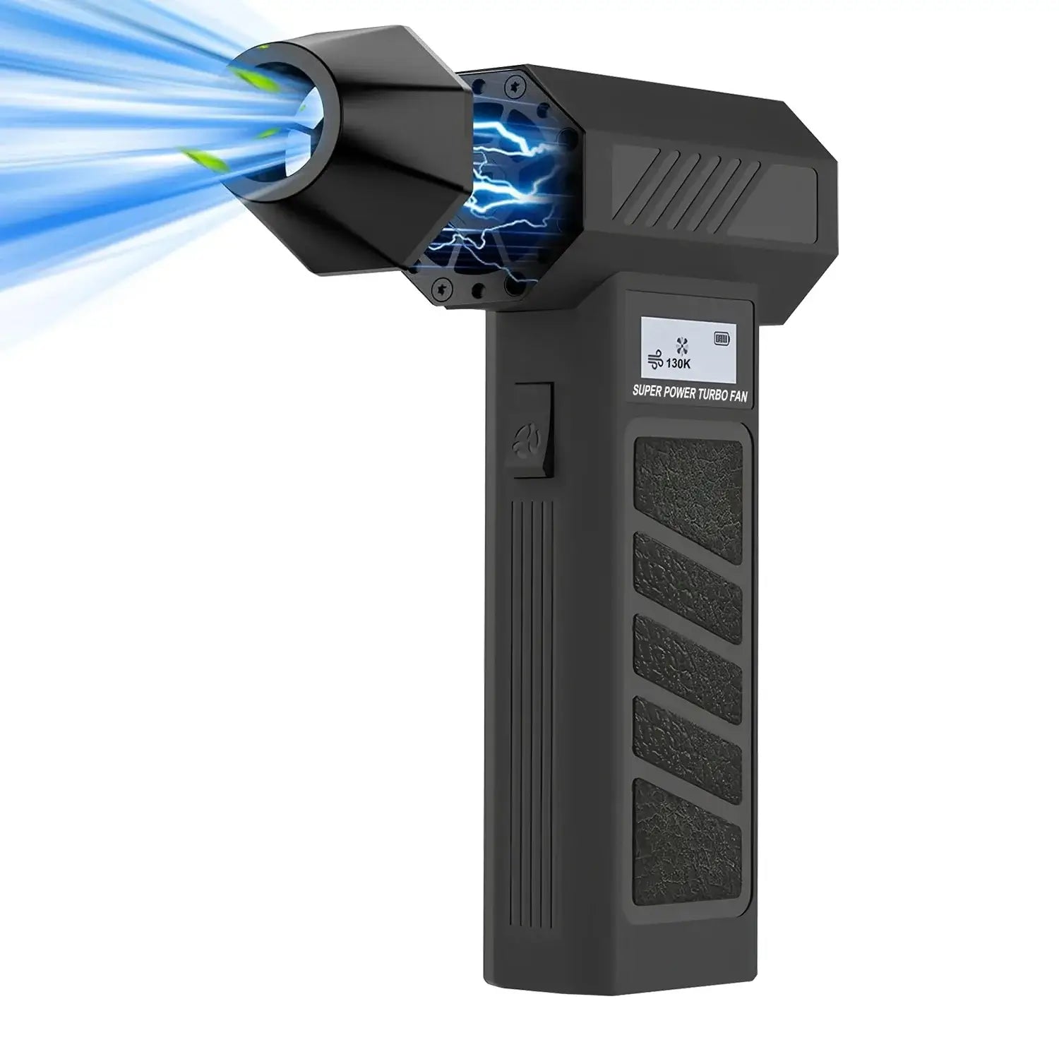 300000RPM Portable Electric Turbo Jet Blower with powerful airflow and sleek design for cleaning and drying.