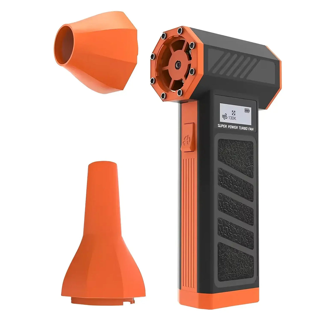 300000RPM Portable Electric Turbo Jet Blower with detachable nozzles for versatile cleaning and drying.