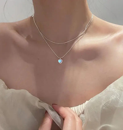 Charming Pink Heart Pendant Necklace - A Trendy Rhinestone Choker for Women, Perfect Gift for Lovers!