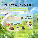 Whipped Beef Tallow Honey Balm Organic Moisturizer for Face & Body