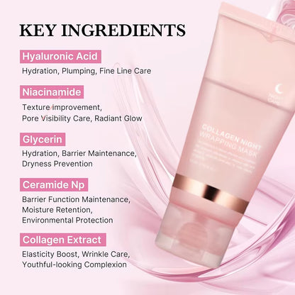DermaGlow™ 5PC Korean Collagen Peel-Off Mask – Elasticity Boost &amp; Deep Hydration for Radiant, Firm Skin
