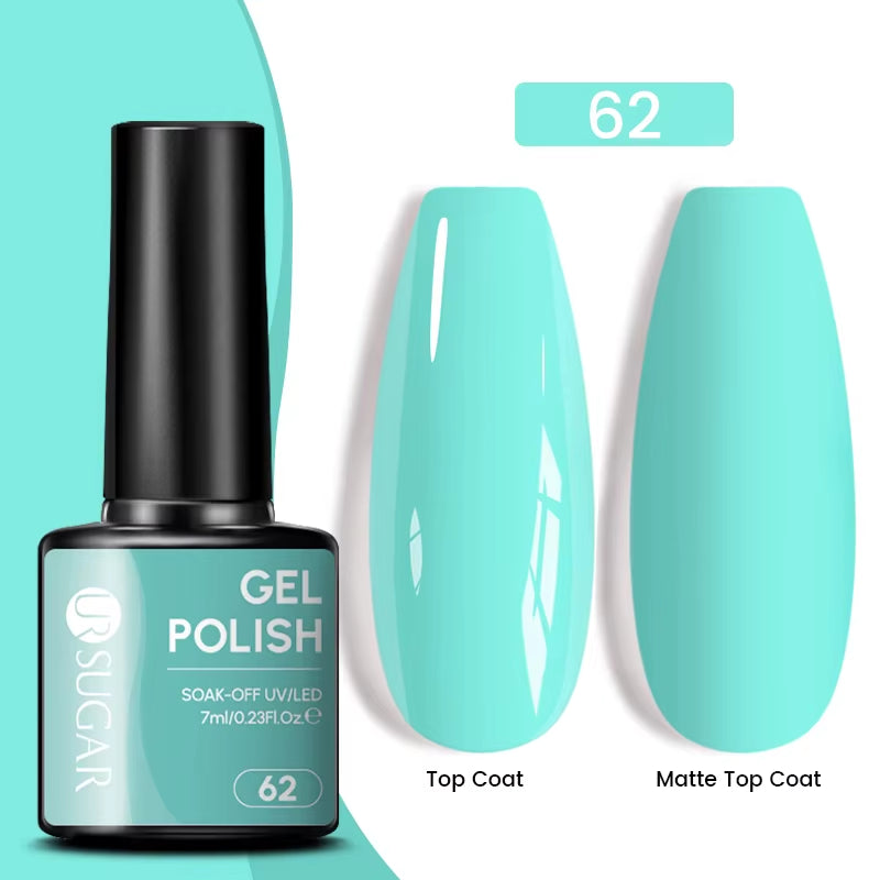 Gold Glitter Gel Nail Polish – Champagne Sparkle UV Semi-Permanent 7ml