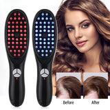 Electric Scalp Massager Comb with Red & Blue Light for Hair 