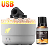 Volcanic Aroma Humidifier Essential Oil Diffuser with LED Light