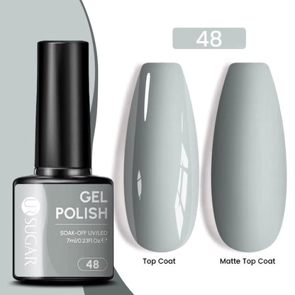 Gold Glitter Gel Nail Polish – Champagne Sparkle UV Semi-Permanent 7ml