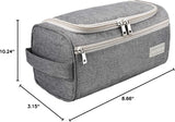 Travel Toiletry Bag for Men and Women, Travel Bag for Toiletries, Dopp Kit for Men, Travel Bathroom Bag, Mens Travel Bag Hanging Toiletry Organizer Toiletry Kit for Traveling (Gray)