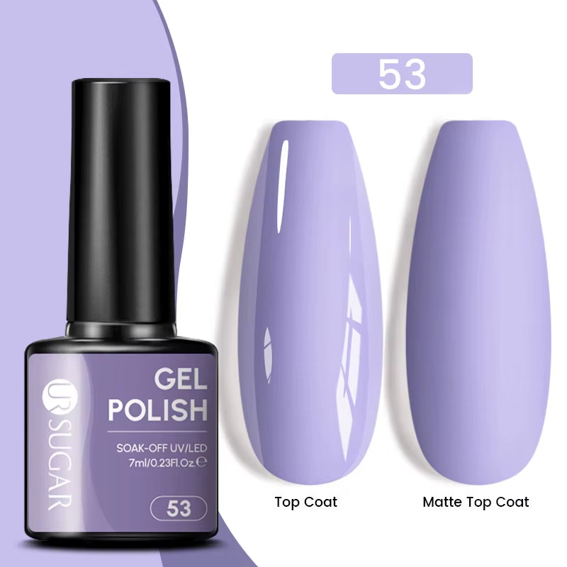 Gold Glitter Gel Nail Polish – Champagne Sparkle UV Semi-Permanent 7ml