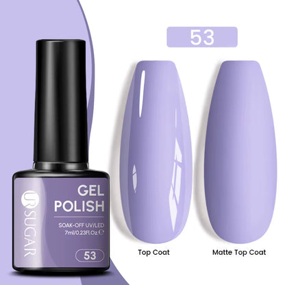 Gold Glitter Gel Nail Polish – Champagne Sparkle UV Semi-Permanent 7ml