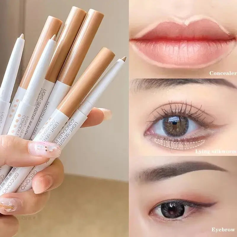 SilkCover™ Full Cover Concealer Stick – Waterproof Spot &amp; Blemish Corrector for Flawless Face, Brows &amp; Lips