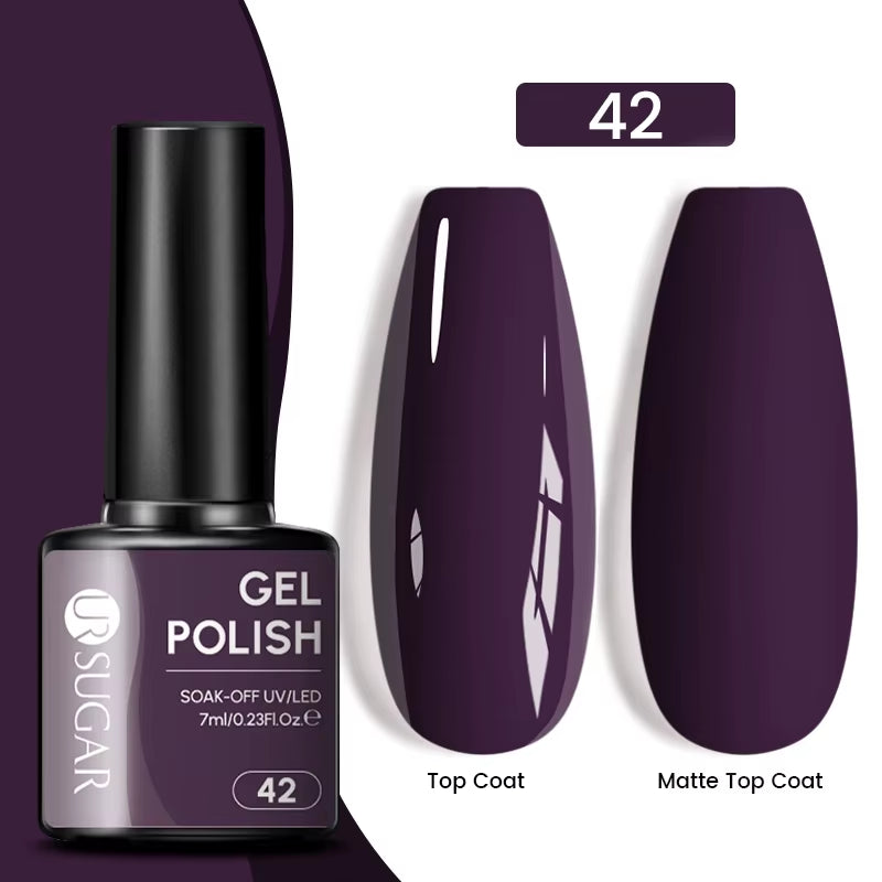 Gold Glitter Gel Nail Polish – Champagne Sparkle UV Semi-Permanent 7ml