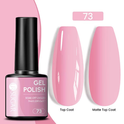 Gold Glitter Gel Nail Polish – Champagne Sparkle UV Semi-Permanent 7ml