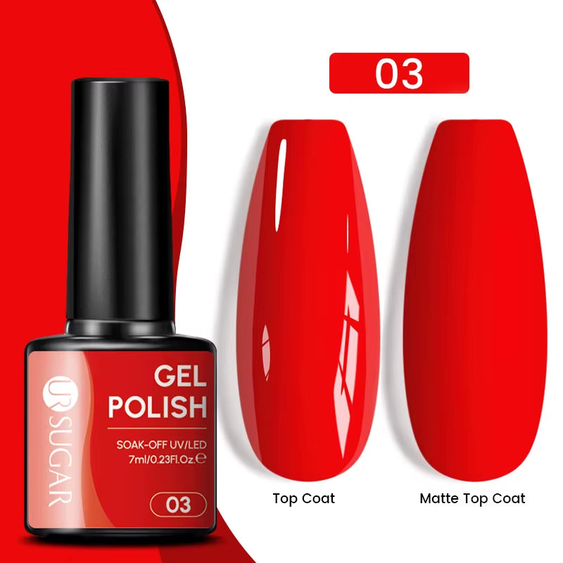 Gold Glitter Gel Nail Polish – Champagne Sparkle UV Semi-Permanent 7ml