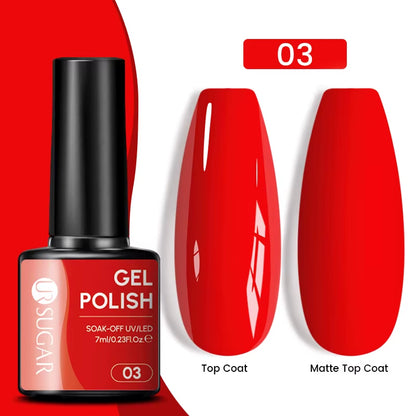 Gold Glitter Gel Nail Polish – Champagne Sparkle UV Semi-Permanent 7ml