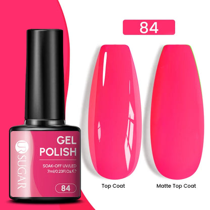 Gold Glitter Gel Nail Polish – Champagne Sparkle UV Semi-Permanent 7ml