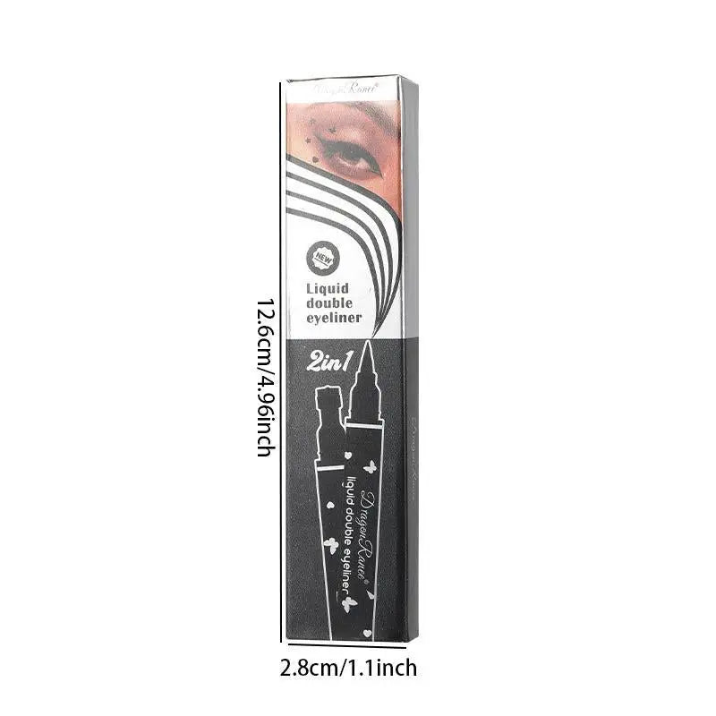 Eyeliner Stamp Pen – Double-Ended Triangle Wing Cat Eye Tool