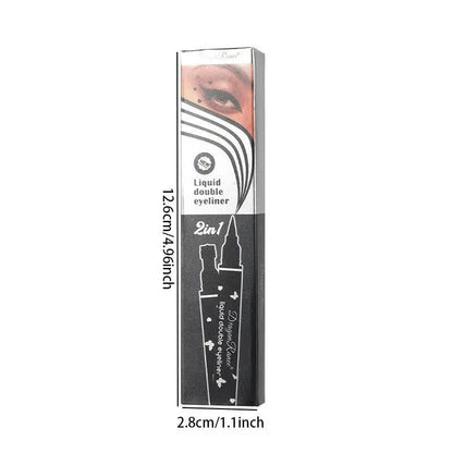 Eyeliner Stamp Pen – Double-Ended Triangle Wing Cat Eye Tool