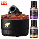 Volcanic Aroma Humidifier Essential Oil Diffuser with LED Light