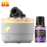 Volcanic Aroma Humidifier Essential Oil Diffuser with LED Light