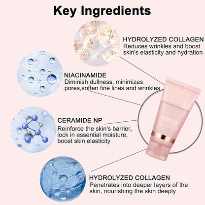 DermaGlow™ 5PC Korean Collagen Peel-Off Mask – Elasticity Boost &amp; Deep Hydration for Radiant, Firm Skin