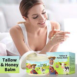 Whipped Beef Tallow Honey Balm Organic Moisturizer for Face & Body