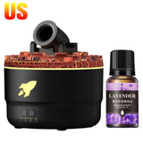 Volcanic Aroma Humidifier Essential Oil Diffuser with LED Light
