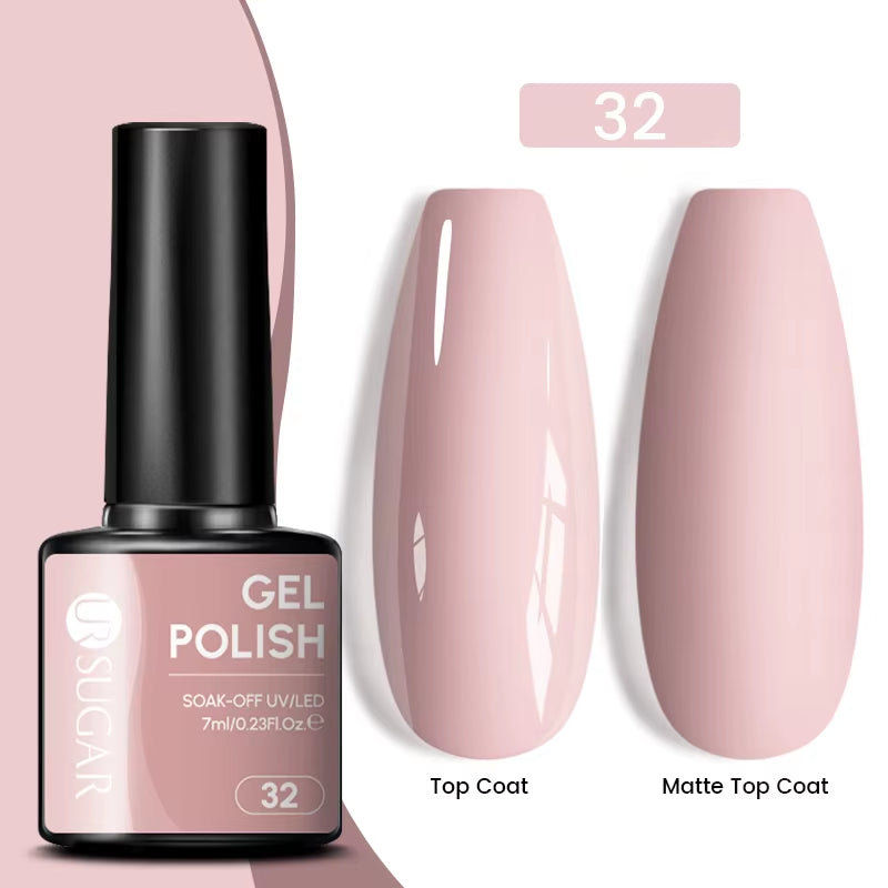 Gold Glitter Gel Nail Polish – Champagne Sparkle UV Semi-Permanent 7ml