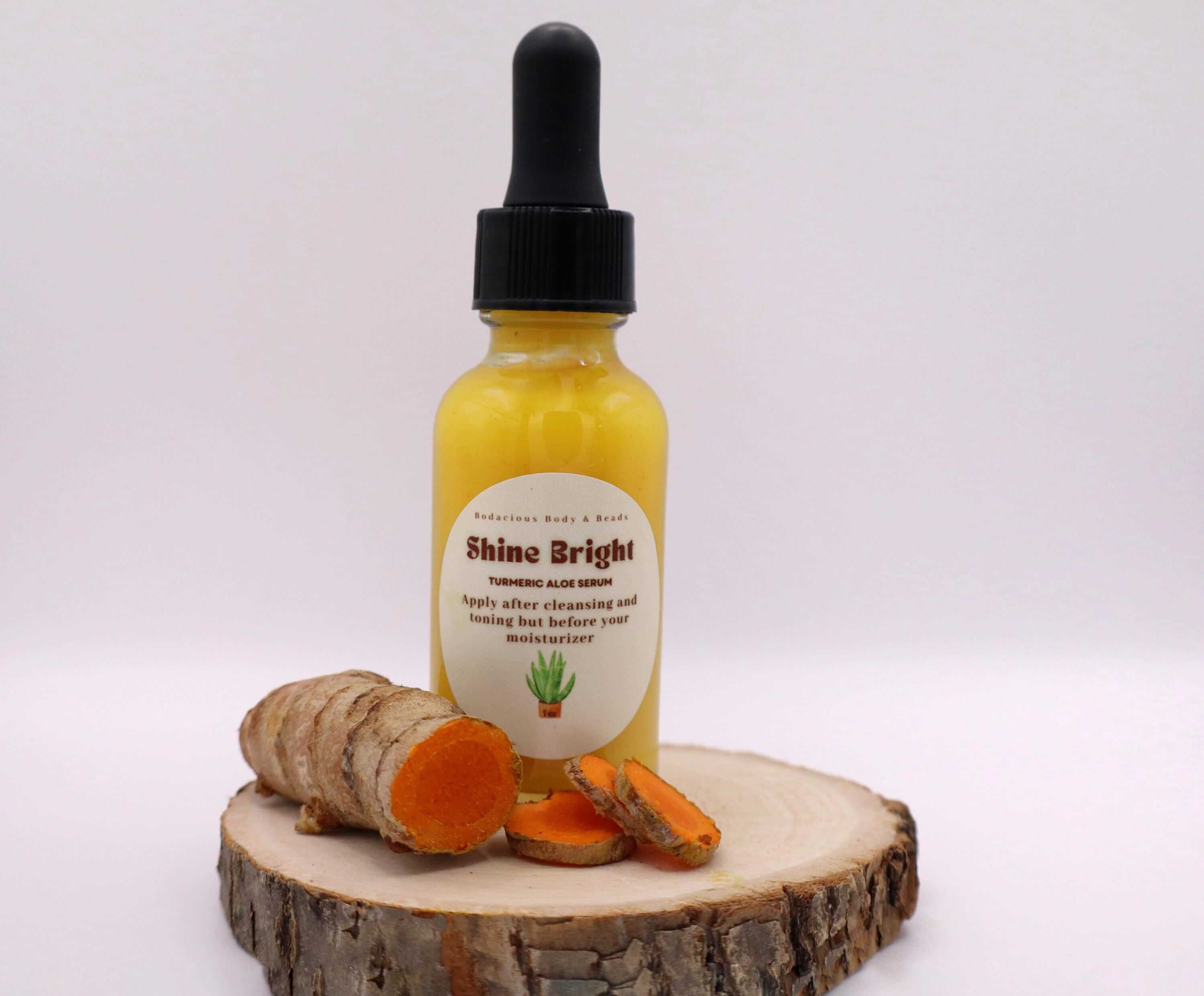 Shine Bright Turmeric Aloe Serum for Hydrated &amp; Glowing Skin