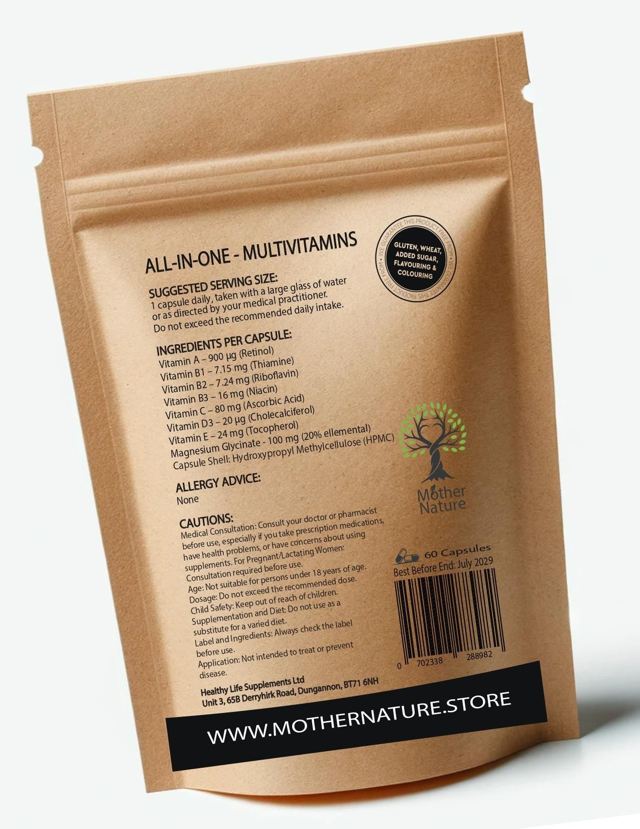 Elevate Your Health with Our High-Potency All-in-One Vegan Multivitamin Capsules - Clean, Eco-Friendly Supplement for Optimal Wellness