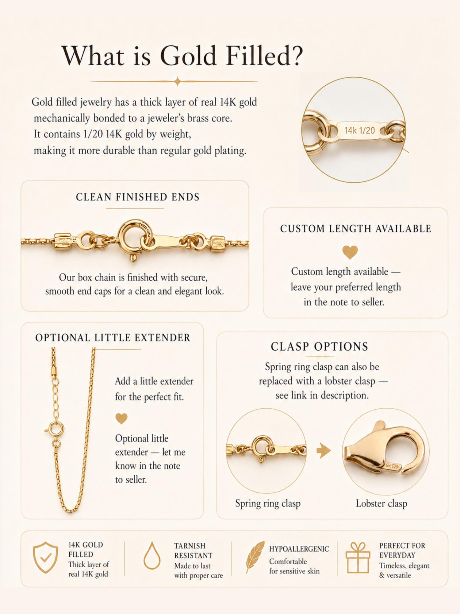 14K Gold Filled Teardrop Necklace · Minimalist Dainty Pendant · Marquise Necklace · Waterproof · Graduation Gift · Weddign