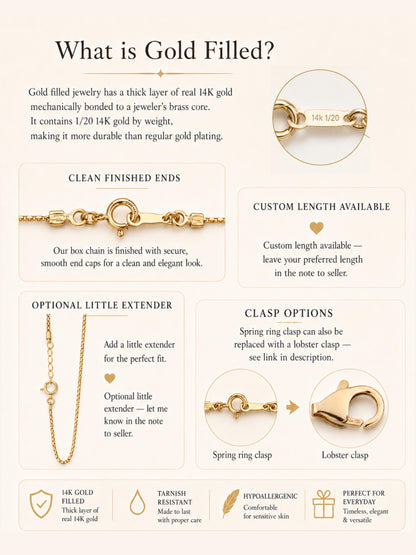 14K Gold Filled Teardrop Necklace · Minimalist Dainty Pendant · Marquise Necklace · Waterproof · Graduation Gift · Weddign